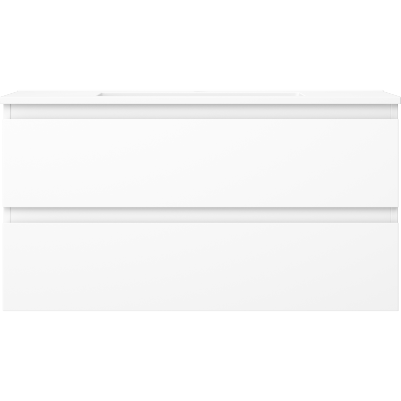 Mexen Orio шкаф за баня 90 см с мивка Otis, 2 чекмеджета, бял мат - 91A10-09047-2-BFF01-W18M01