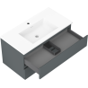 Mexen Orio шкаф за баня 90 см с мивка Otis, 2 чекмеджета, графит мат/бял мат - 91A10-09047-2-BFF66-W18M01