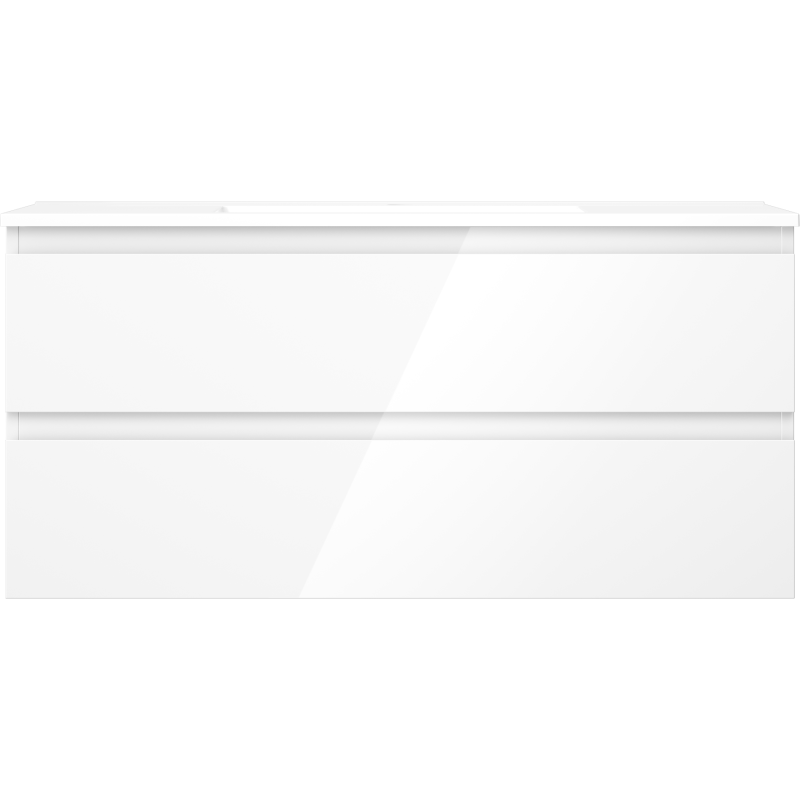 Mexen Orio шкафче за баня 100 см с мивка Otis, 2 чекмеджета, бял гланц