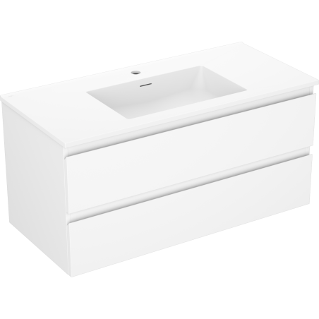 Mexen Orio шкаф за баня 100 см с умивалник Otis, 2 чекмеджета, бял мат - 91A10-10047-2-BFF01-W18M01