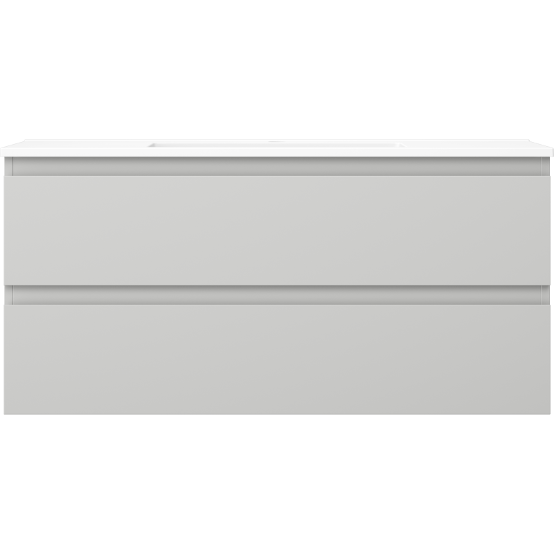 Mexen Orio шкафа за баня 100 см с мивка Otis, 2 чекмеджета, сив мат/бял мат - 91A10-10047-2-BFF62-W18M01