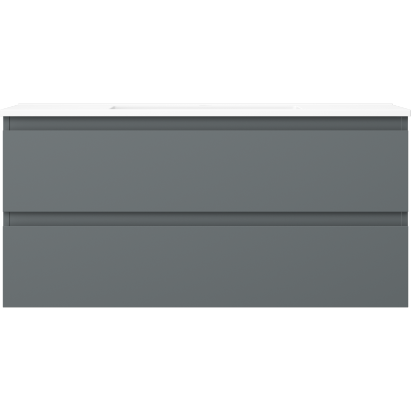 Mexen Orio баня шкаф 100 см с мивка Otis, 2 чекмеджета, графит мат/бял мат