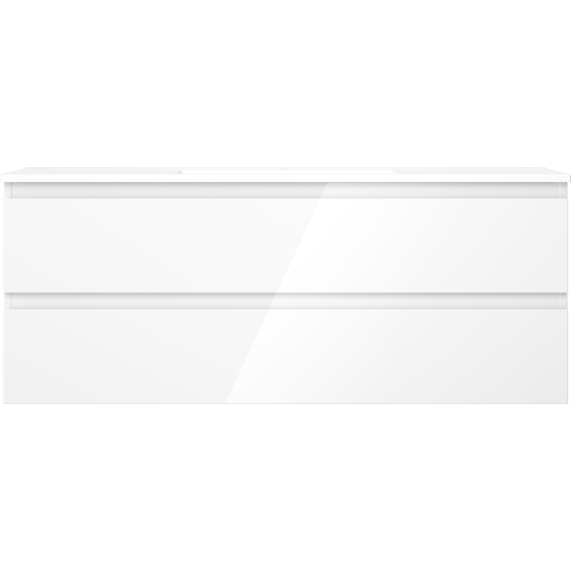 Mexen Orio шкафче за баня 120 см с мивка Otis, 2 чекмеджета, бял гланц