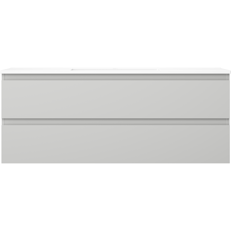 Mexen Orio шкаф за баня 120 см с мивка Otis, 2 чекмеджета, матово сиво/матово