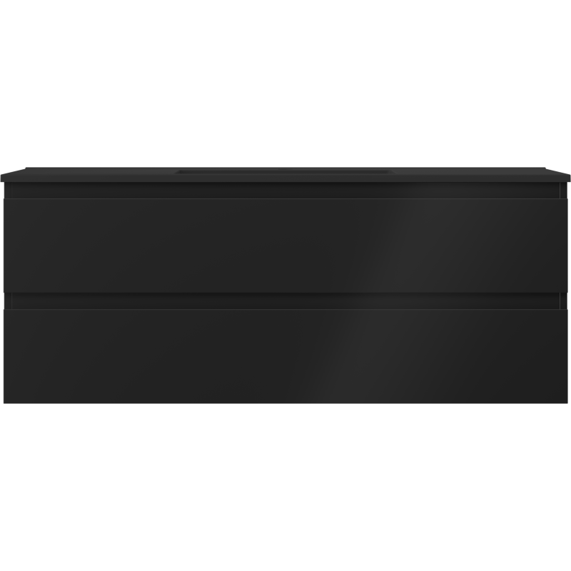 Mexen Orio шкаф за баня 120 см с мивка Otis, 2 чекмеджета, черен мат