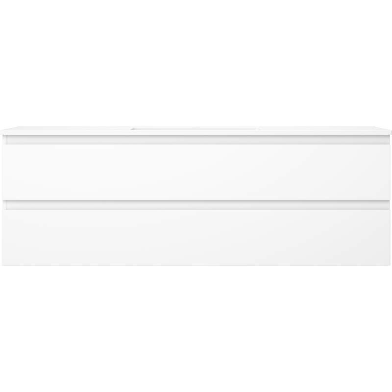 Mexen Orio шкаф за баня 140 см с мивка Otis, 2 чекмеджета, бял мат - 91A10-14047-2-BFF01-W18M01