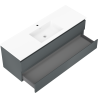 Mexen Orio шкаф за баня 140 cm с мивка Otis, 2 чекмеджета, графит мат/бял мат - 91A10-14047-2-BFF66-W18M01