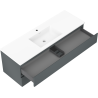 Mexen Orio шкаф за баня 140 cm с мивка Otis, 2 чекмеджета, графит мат/бял мат - 91A10-14047-2-BFF66-W18M01