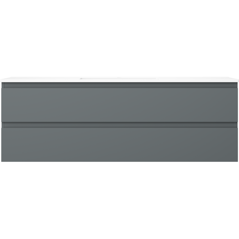 Mexen Orio шкаф за баня 140 cm с мивка Otis, 2 чекмеджета, графит мат/бял мат - 91A10-14047-2-BFF66-W18M01