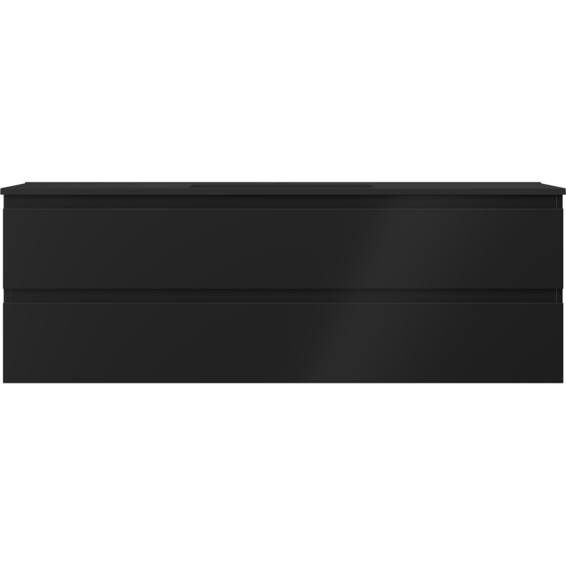 Mexen Orio шкаф за баня 140 см с мивка Otis, 2 чекмеджета, черен мат