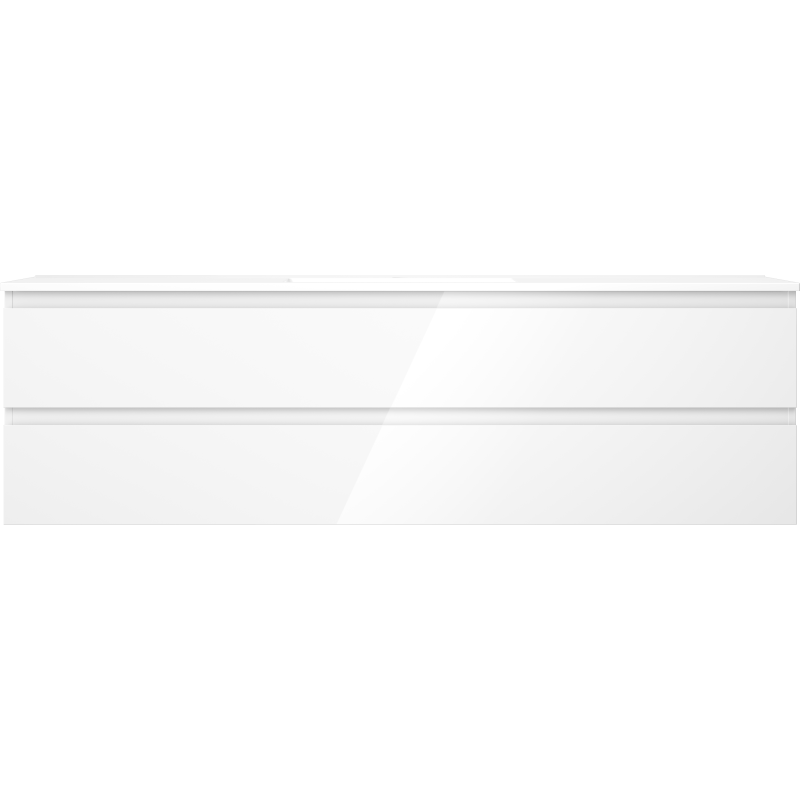 Mexen Orio шкаф за баня 160 см с мивка Otis, 2 чекмеджета, бял гланц