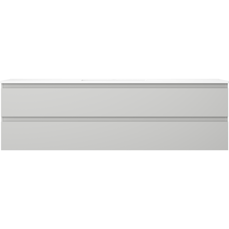 Mexen Orio шкафче за баня 160 см с мивка Otis, 2 чекмеджета, сив мат/бял мат - 91A10-16047-2-BFF62-W18M01