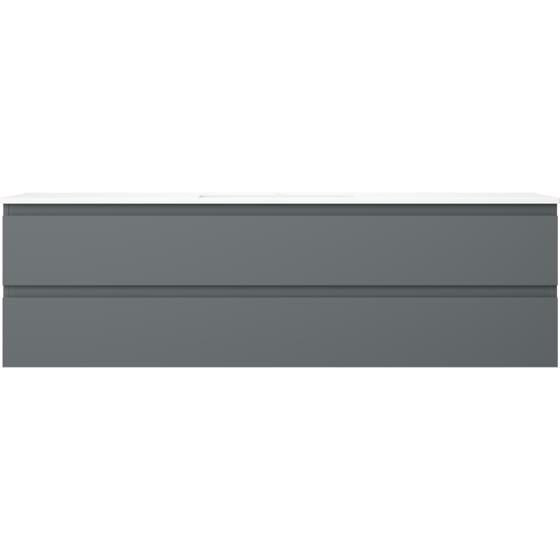 Mexen Orio шкаф за баня 160 см с мивка Otis, 2 чекмеджета, графит мат/бяло мат