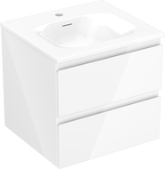 Mexen Orio шкаф за баня 50 см с мивка Vela, 2 чекмеджета, бял гланц - 91A10-05047-2-BFF00-W23M00