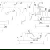 Mexen Orio шкаф за баня 50 см с мивка Vela, 2 чекмеджета, графит мат/бял мат - 91A10-05047-2-BFF66-W23M01