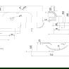 Шкаф за баня Mexen Orio 70 см с мивка Vela, 2 чекмеджета, бял мат - 91A10-07047-2-BFF01-W23M01