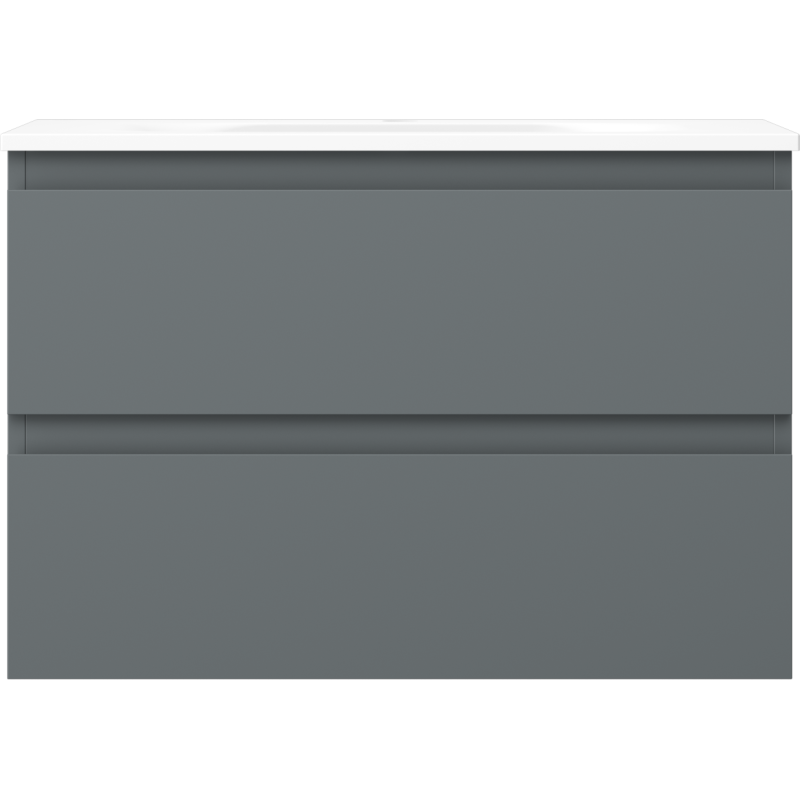 Mexen Orio баня шкаф 70 см с мивка Vela, 2 чекмеджета, графит мат/бял мат - 91A10-07047-2-BFF66-W23M01