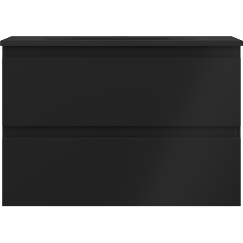 Mexen Orio шкаф за баня 70 см с мивка Vela, 2 чекмеджета, черен мат