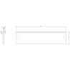 Mexen Orio шкаф за баня 80 см с мивка Vela, 2 чекмеджета, бял гланц - 91A10-08047-2-BFF00-W23M00