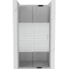 Mexen Apia плъзгащи се душ врати 105 cm, ивици, хром - 845-105-000-01-20