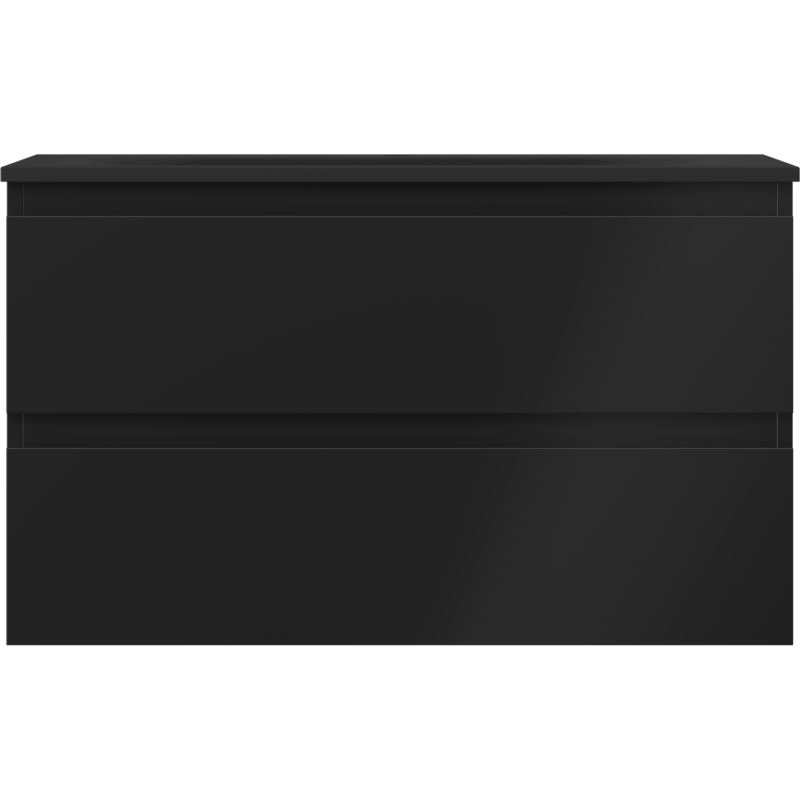 Mexen Orio шкаф за баня 80 см с мивка Vela, 2 чекмеджета, черна мат - 91A10-08047-2-BFF71-W23M71