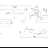 Mexen Orio шкаф за баня 80 см с мивка Vela, 2 чекмеджета, черен мат - 91A10-08047-2-BFF71-W23M71
