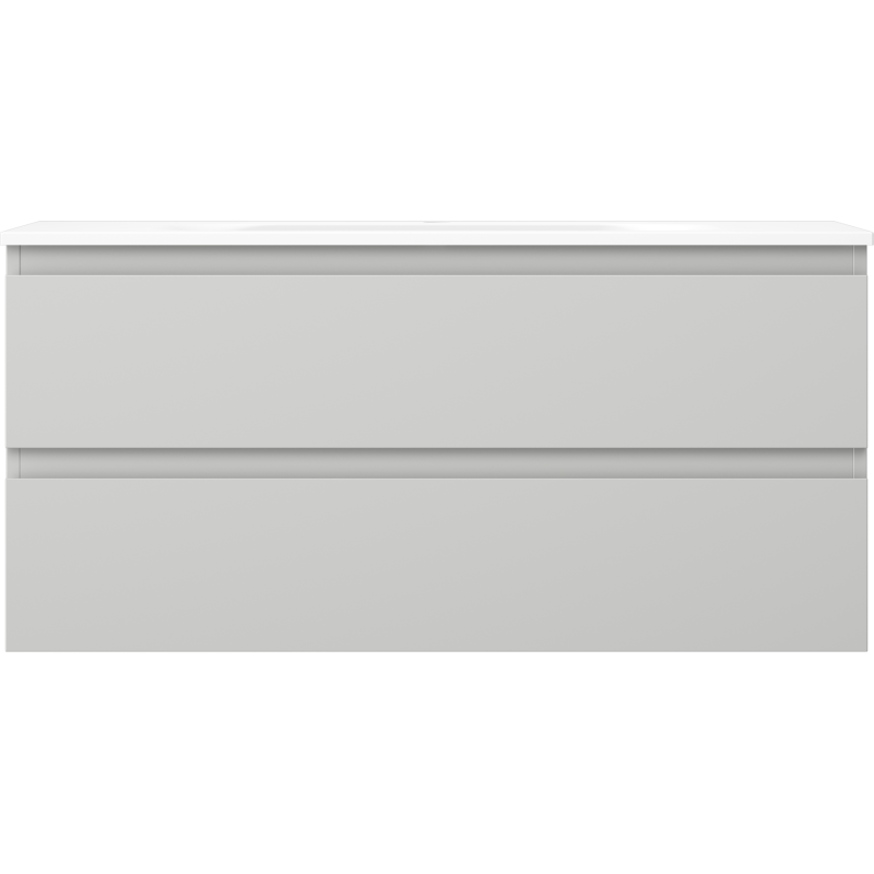 Mexen Orio шкаф за баня 100 см с мивка Vela, 2 чекмеджета, сив мат/бял мат - 91A10-10047-2-BFF62-W23M01