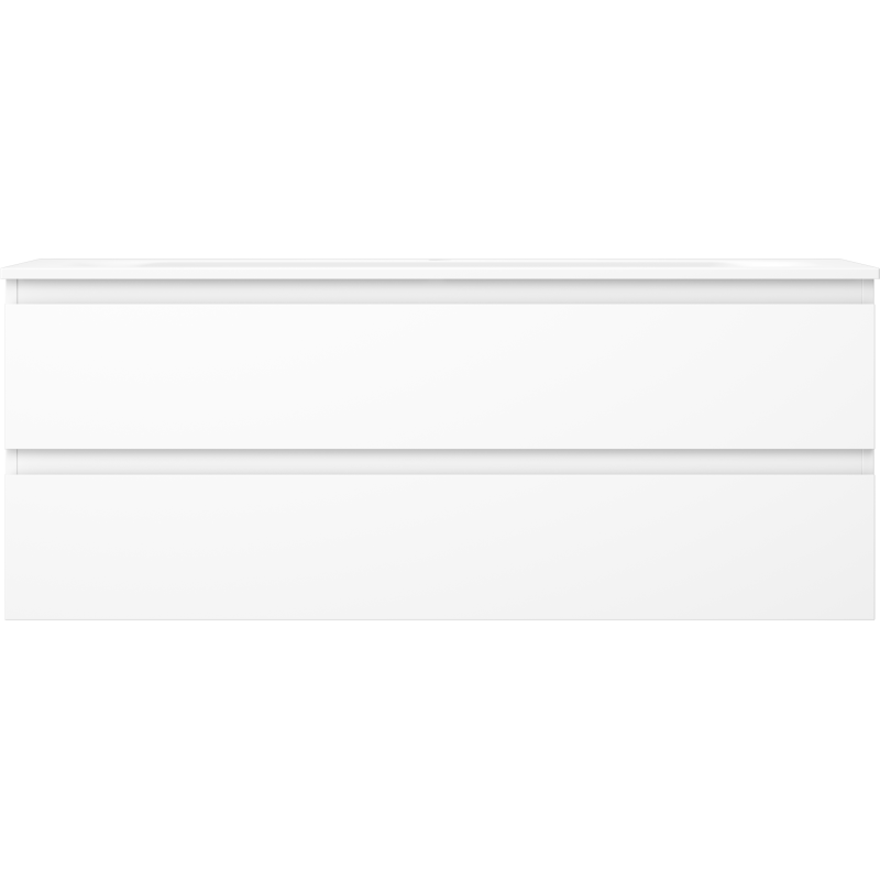 Mexen Orio шкаф за баня 120 см с мивка Vela, 2 чекмеджета, бял мат