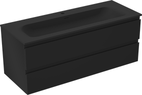 Mexen Orio шкаф за баня 120 см с умивалник Vela, 2 чекмеджета, черен мат - 91A10-12047-2-BFF71-W23M71