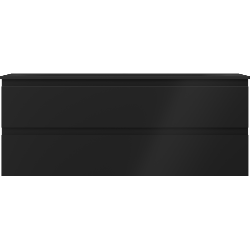 Mexen Orio шкаф за баня 120 см с умивалник Vela, 2 чекмеджета, черен мат - 91A10-12047-2-BFF71-W23M71