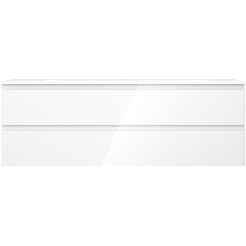 Mexen Orio шкаф за баня 140 см с мивка Vela, 2 чекмеджета, бял гланц - 91A10-14047-2-BFF00-W23M00