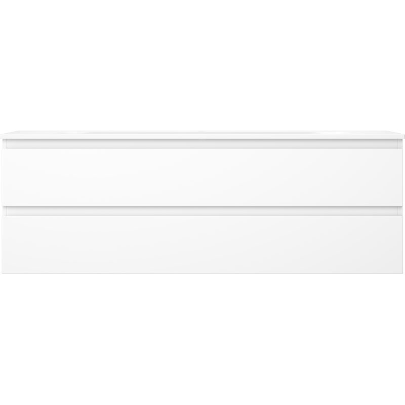 Mexen Orio баня шкаф 140 см с мивка Вела, 2 чекмеджета, бяла матова