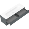 Mexen Orio шкаф за баня 140 см с мивка Vela, 2 чекмеджета, графит мат/бял мат - 91A10-14047-2-BFF66-W23M01