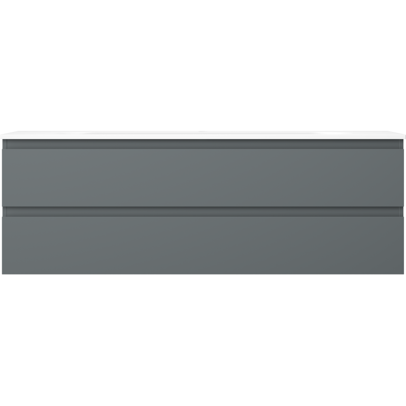 Mexen Orio шкаф за баня 140 см с мивка Vela, 2 чекмеджета, графит мат/бял мат - 91A10-14047-2-BFF66-W23M01