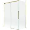 Mexen Rox двоен плъзгащ се параван за вана 120 + 70 x 150 см, прозрачeн, златист - 8C9-120-070-50-00