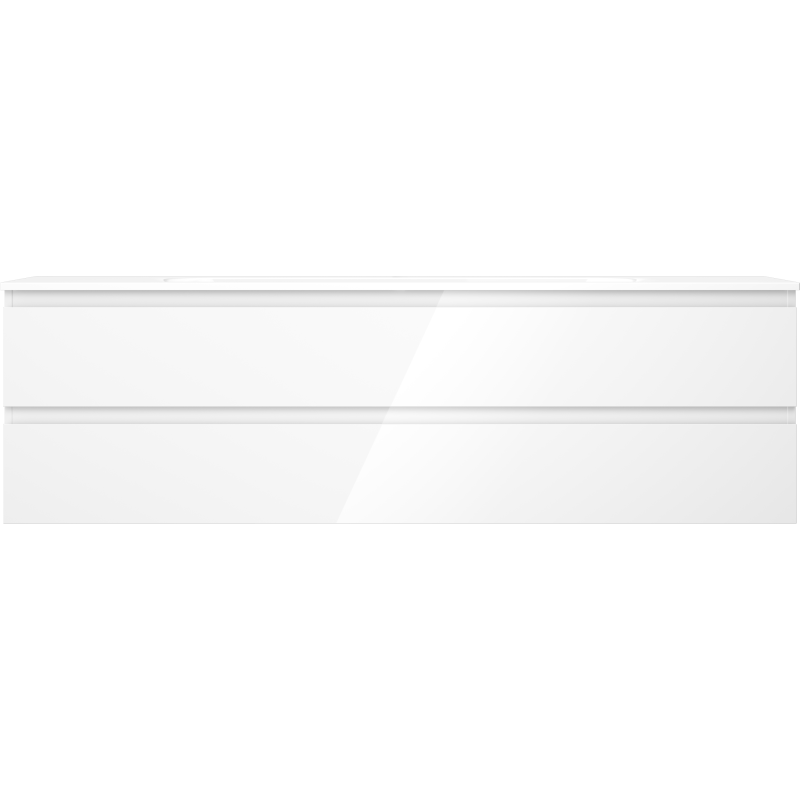 Mexen Orio шкаф за баня 160 см с мивка Vela, 2 чекмеджета, бял гланц