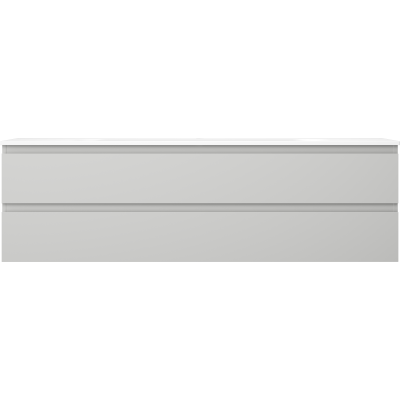 Mexen Orio Шкаф за баня 160 см с мивка Vela, 2 чекмеджета, сиво мат/бяло мат - 91A10-16047-2-BFF62-W23M01