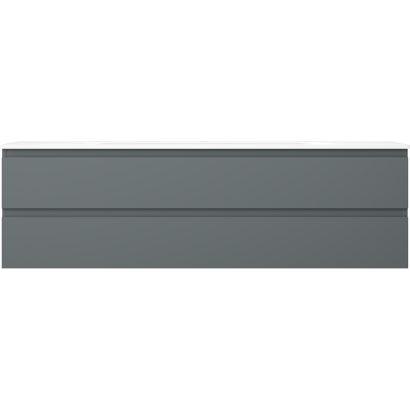 Mexen Orio шкаф за баня 160 см с мивка Vela, 2 чекмеджета, графит мат/бяла мат - 91A10-16047-2-BFF66-W23M01