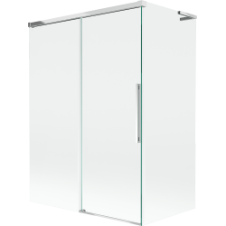 Mexen Rox L параван за вана с 2 плъзгащи се врати 120 + 70 x 150 см, прозрачен, хром - 8C9L-120-070-01-00