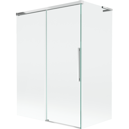 Mexen Rox L двукрилен плъзгащ се панел за баня 120 + 70 x 150 см, прозрачeн, хром - 8C9L-120-070-01-00