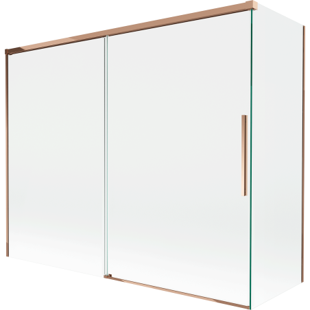 Mexen Rox двукрила плъзгаща се вана 190 + 90 x 150 cm, прозрачна, розово злато - 8C9-190-090-60-00