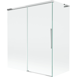 Mexen Rox L параван за вана с 2 крила, плъзгащ се 140 + 70 x 150 см, прозрачен, хром - 8C9L-140-070-01-00