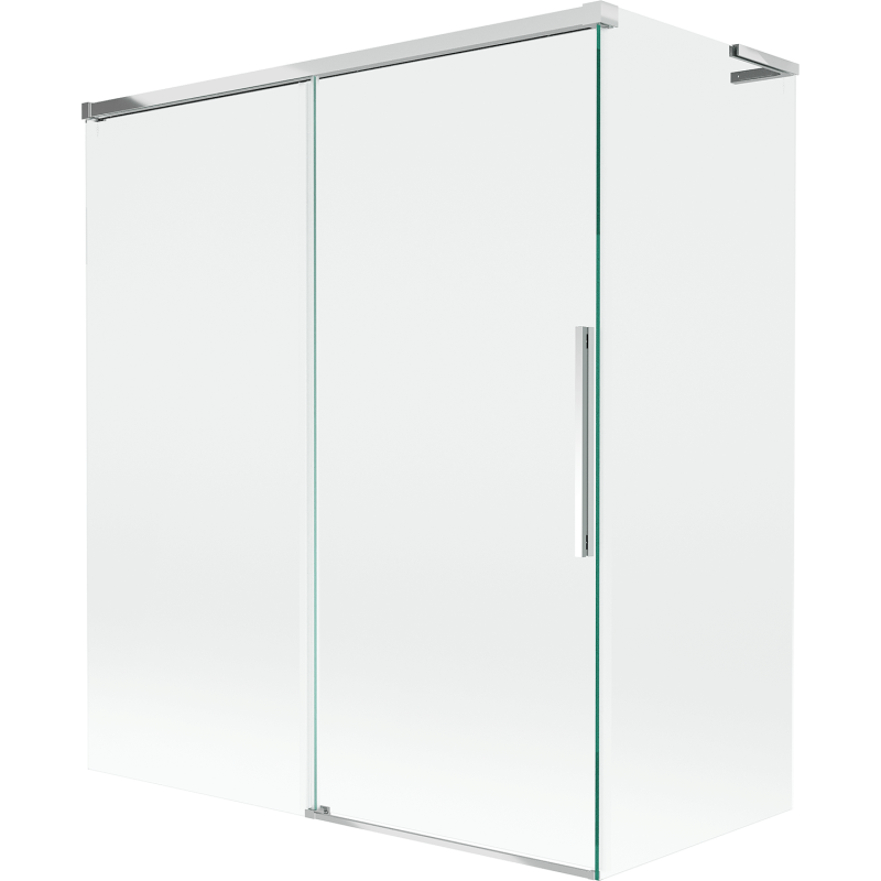 Mexen Rox L параван за вана с 2 крила, плъзгащ се 140 + 70 x 150 см, прозрачен, хром - 8C9L-140-070-01-00