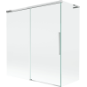 Mexen Rox L душекран с два крила, плъзгащ се 150 + 70 x 150 см, прозрачен, хромиран - 8C9L-150-070-01-00