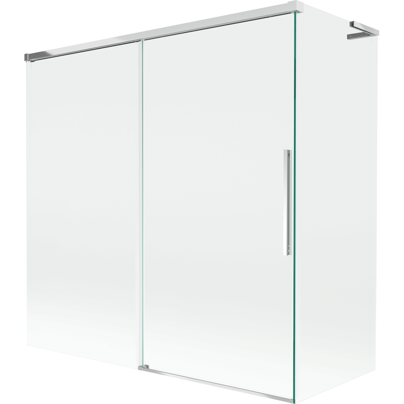 Mexen Rox L параван за вана с 2 плъзгащи се крила 160 + 80 x 150 cm, прозрачен, хром - 8C9L-160-080-01-00