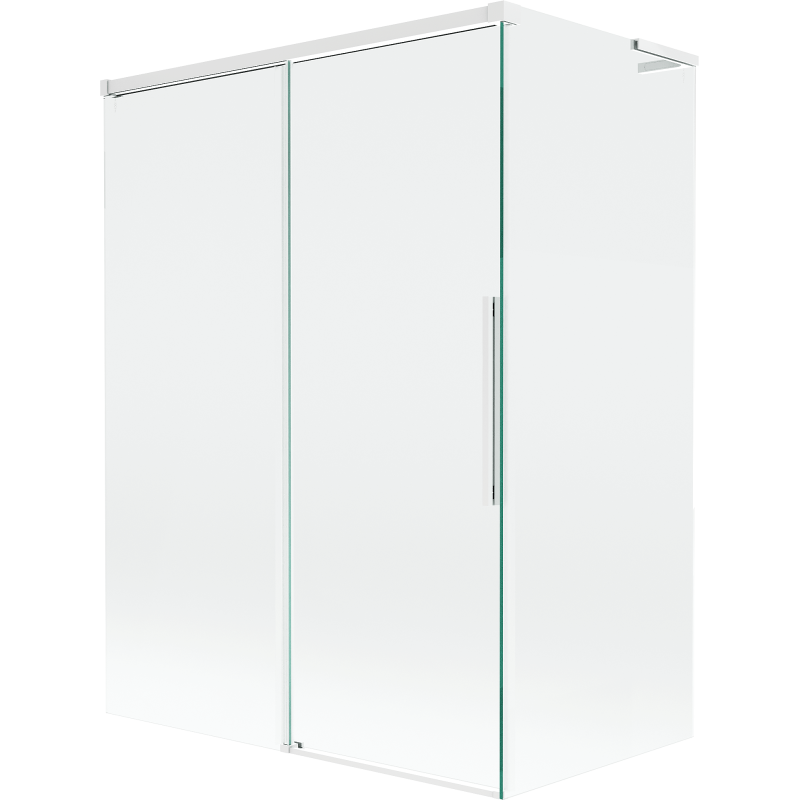 Mexen Rox L душ преграда за баня, плъзгаща се, 2-крилна 120 + 70 x 150 см, прозрачна, бяла - 8C9L-120-070-20-00