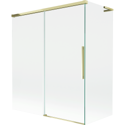 Mexen Rox L параван за вана 2-крилен плъзгащ се 140 + 70 x 150 см, прозрачен, златен - 8C9L-140-070-50-00