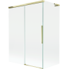 Mexen Rox L параван за вана с две подвижни крила 120 + 70 x 150 cm, прозрачен, златен - 8C9L-120-070-50-00