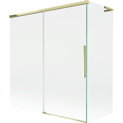 Mexen Rox L плъзгащ се душ параван 2-крила 150 + 70 x 150 см, прозрачен, златист - 8C9L-150-070-50-00