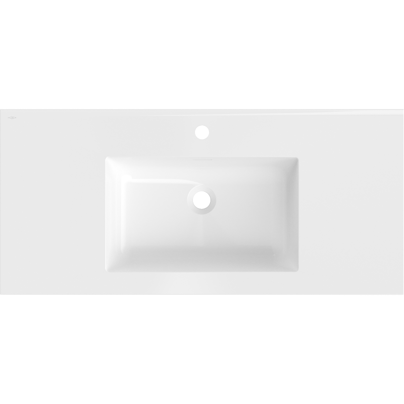 Mexen Otis мивка за вграждане в плот 101 x 46,5 см, бял гланц - 25181000